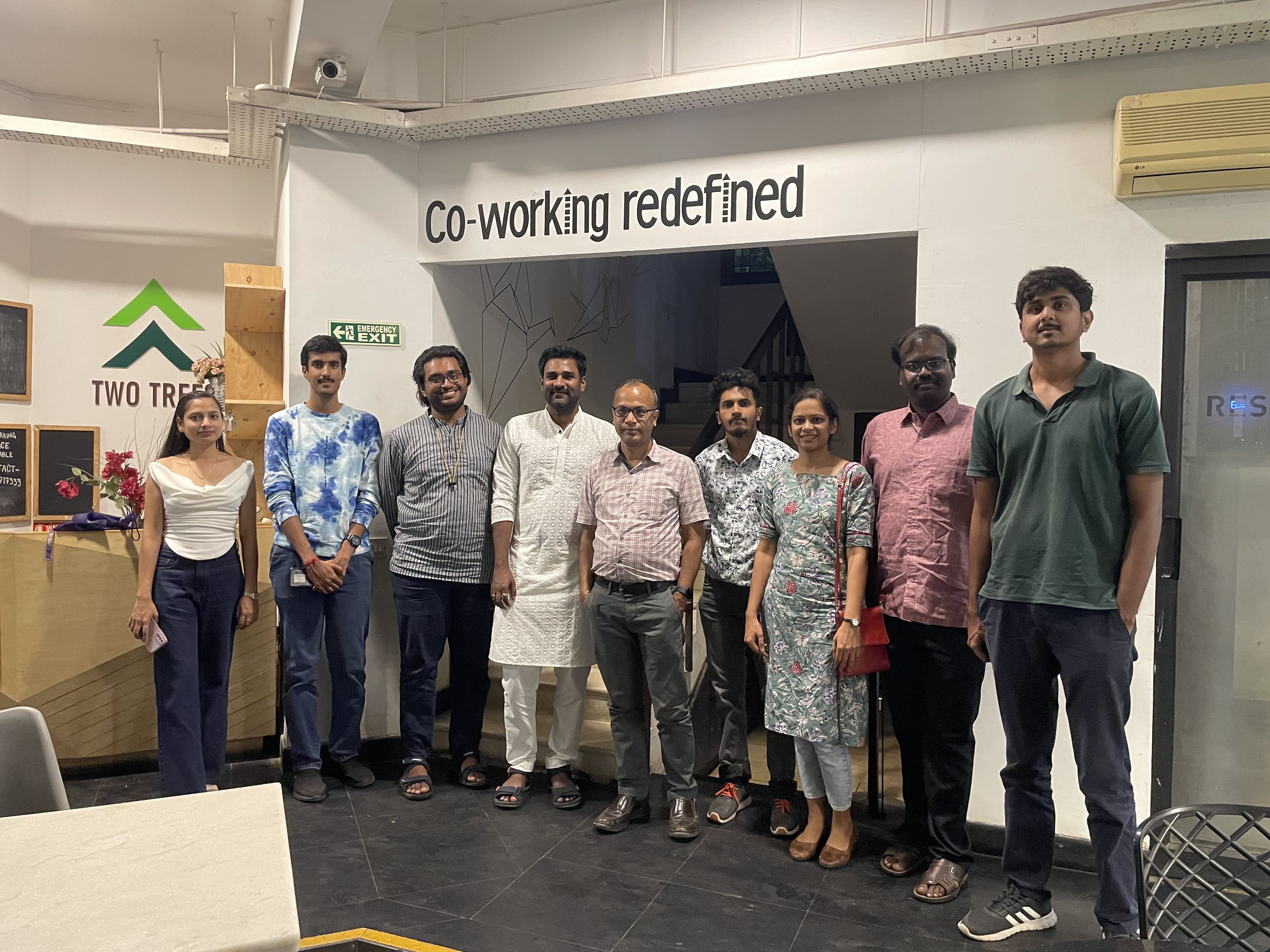 Dinner with Dr Viswa Chaithanya, and the lab (2024)