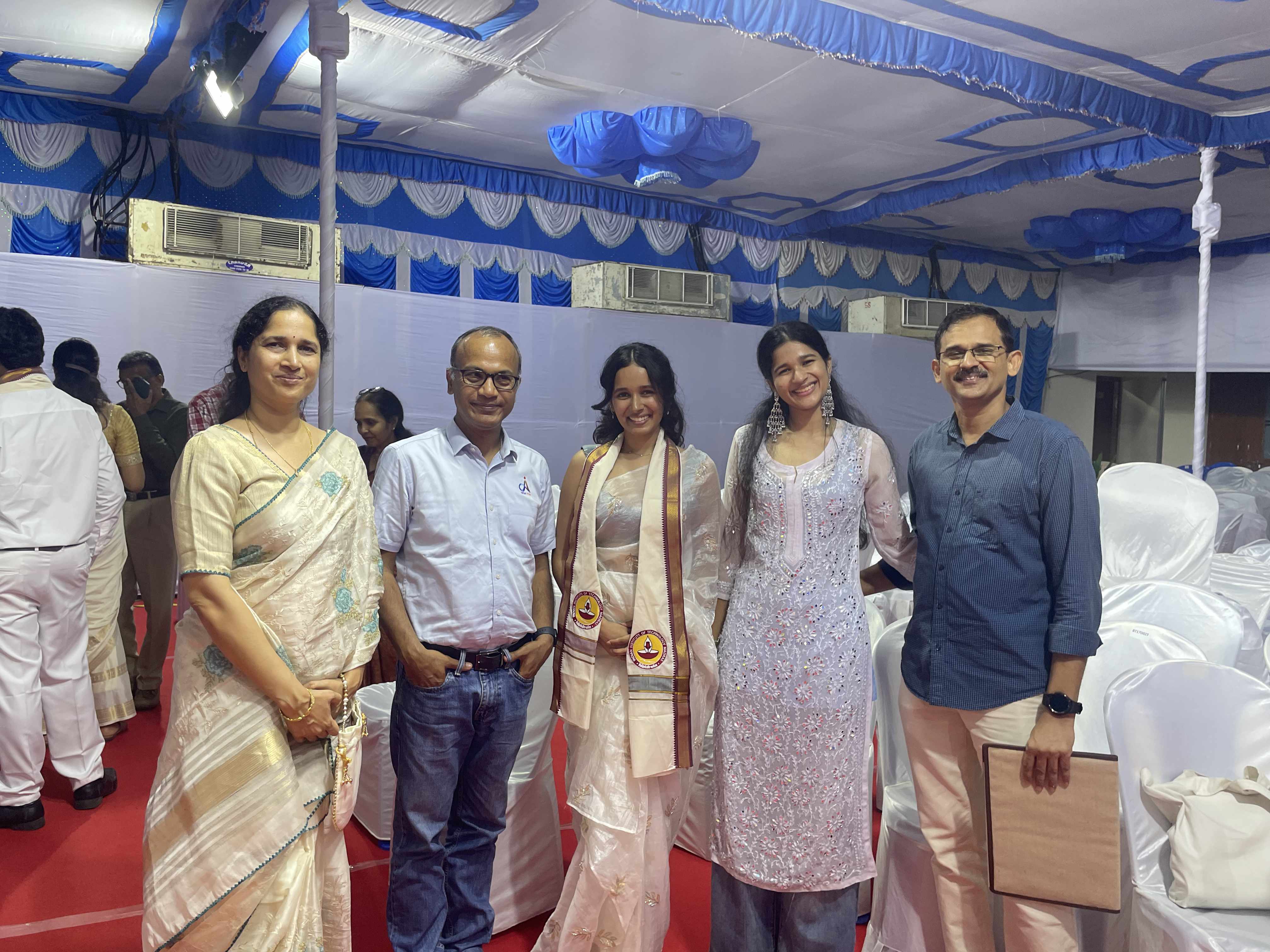 With graduand Ashvita Saishaa Ponnada (2025)