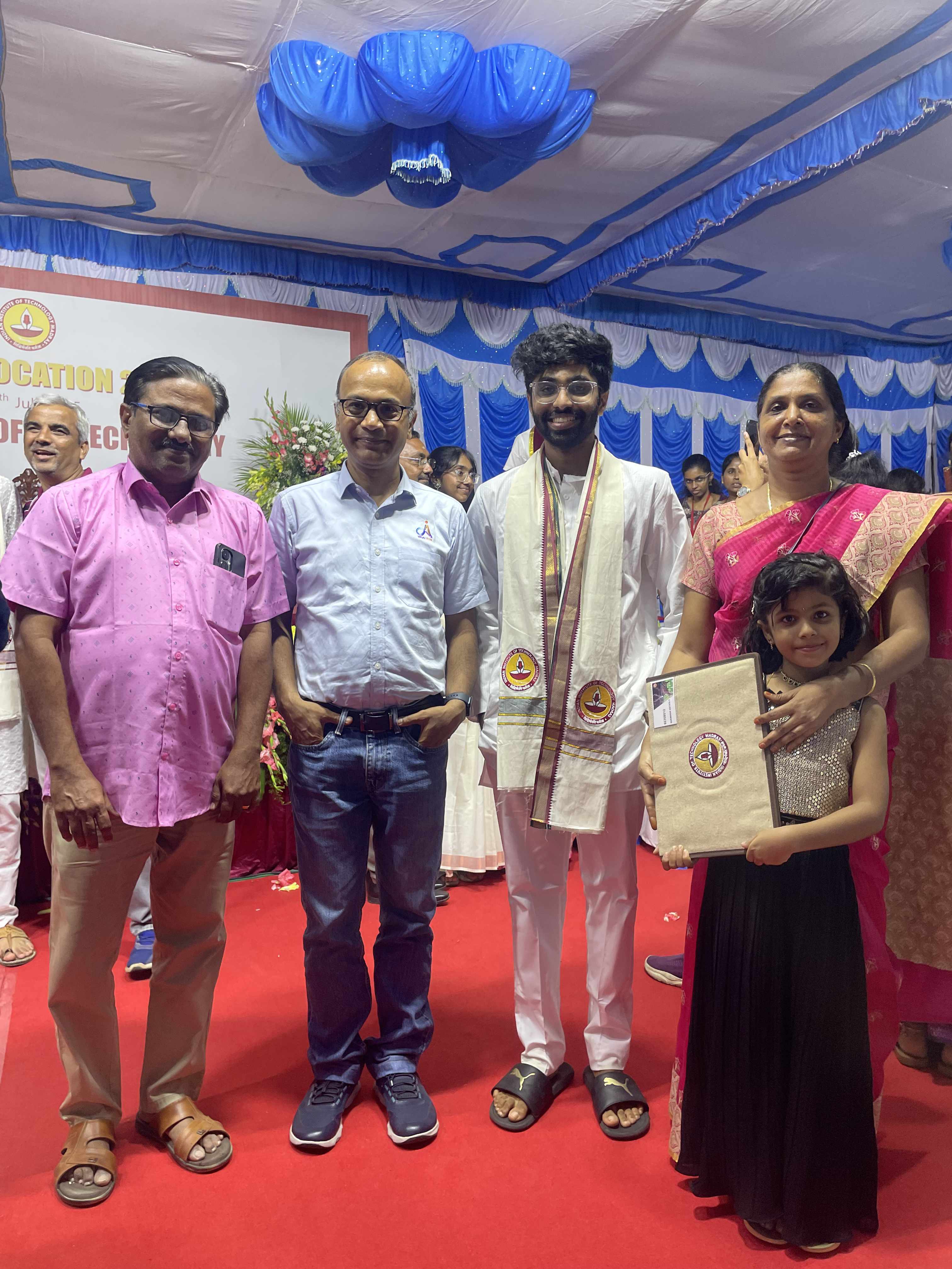 With graduand Harinder Adithya S (2025)